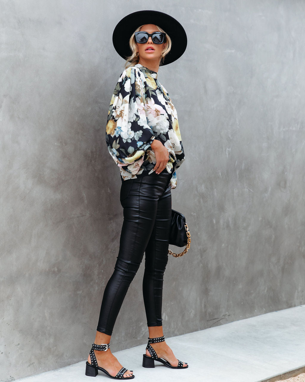 Find Your Peace Floral Blouse Ins Street