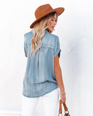 Flint Relaxed Chambray Top Ins Street