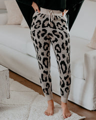 Frankie Leopard Knit Joggers Ins Street