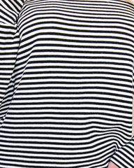 Franklin Cotton Striped Turtleneck Top Ins Street