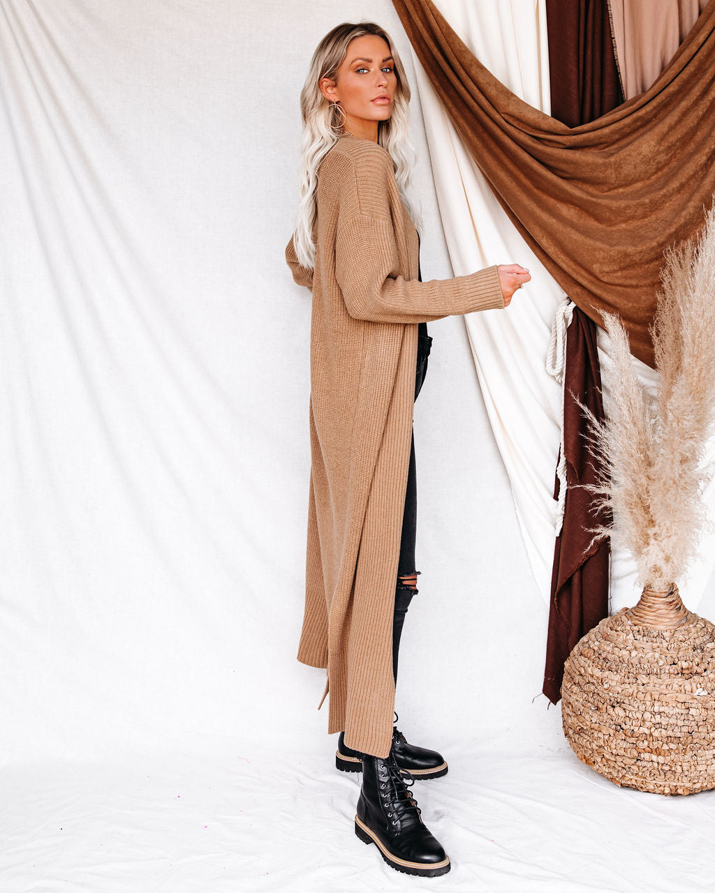 Gabi Knit Duster Cardigan - Camel Ins Street