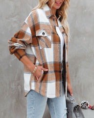 Garth Pocketed Plaid Shacket Ins Street