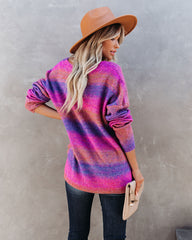 Generous Heart Ombre Knit Sweater Ins Street