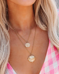 Gigi Double Coin Necklace Ins Street