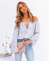 Give Me Love Floral Ruffle Off The Shoulder Top Ins Street