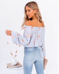 Give Me Love Floral Ruffle Off The Shoulder Top Ins Street