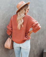 Glacier Mock Neck Knit Sweater - Copper Ins Street