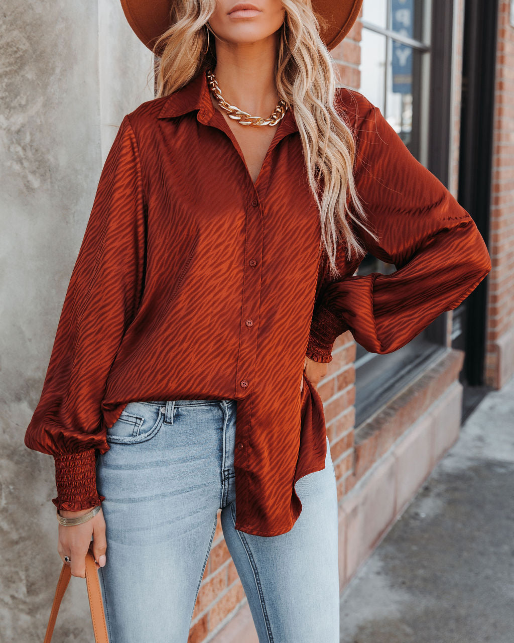 Glitzy Night Satin Button Down Blouse Ins Street