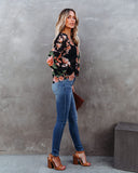 Great Heights Floral Blouse - Black Ins Street