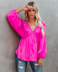 Guinevere Satin Babydoll Blouse Ins Street