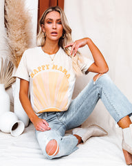 Happy Mama Sunburst Cotton Blend Tee Ins Street