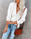 Happy Thoughts Button Front Cardigan - Ivory Ins Street