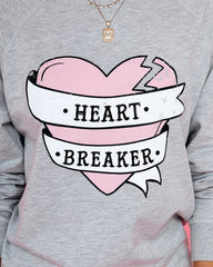 Heartbreaker Cotton Blend Raglan Pullover - FINAL SALE Ins Street