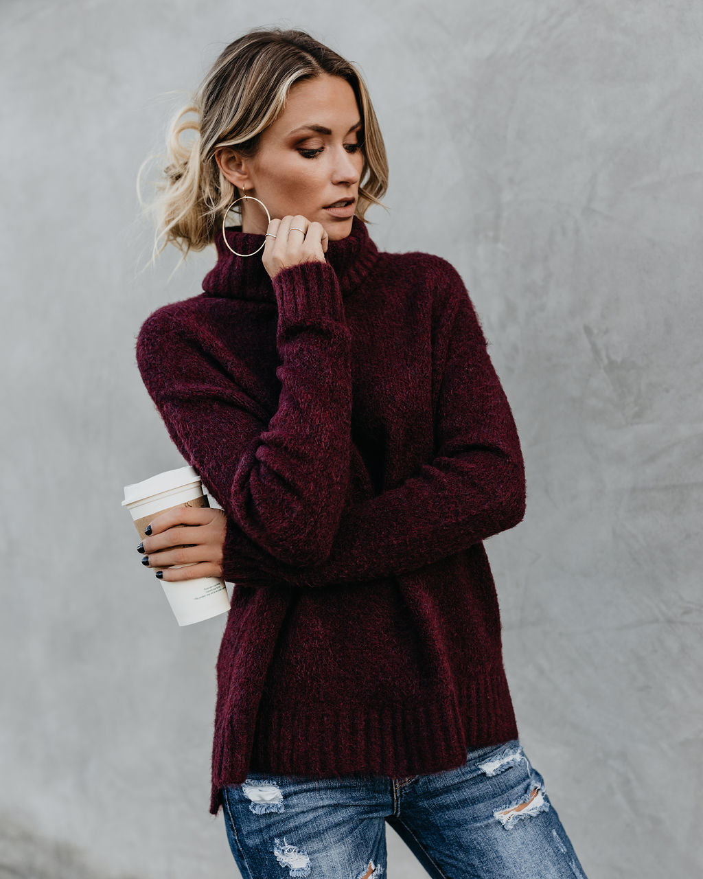 Henry Sweater - Wine - FINAL SALE Ins Street