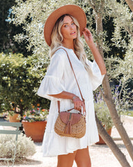 Hillock Rattan Tassel Crossbody Bag - Tan Ins Street