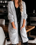 Hit The Slopes Pocketed Fuzzy Knit Cardigan Ins Street
