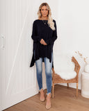 Holiday Weekend Cotton Long Sleeve Tunic - Navy - FINAL SALE Ins Street