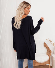 Holiday Weekend Cotton Long Sleeve Tunic - Navy - FINAL SALE Ins Street