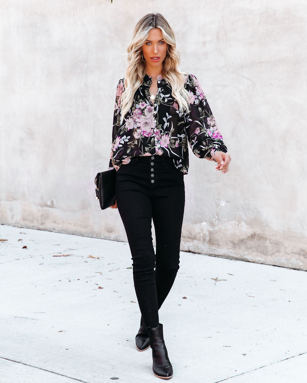 Jeha Floral Button Down Blouse - FINAL SALE Ins Street