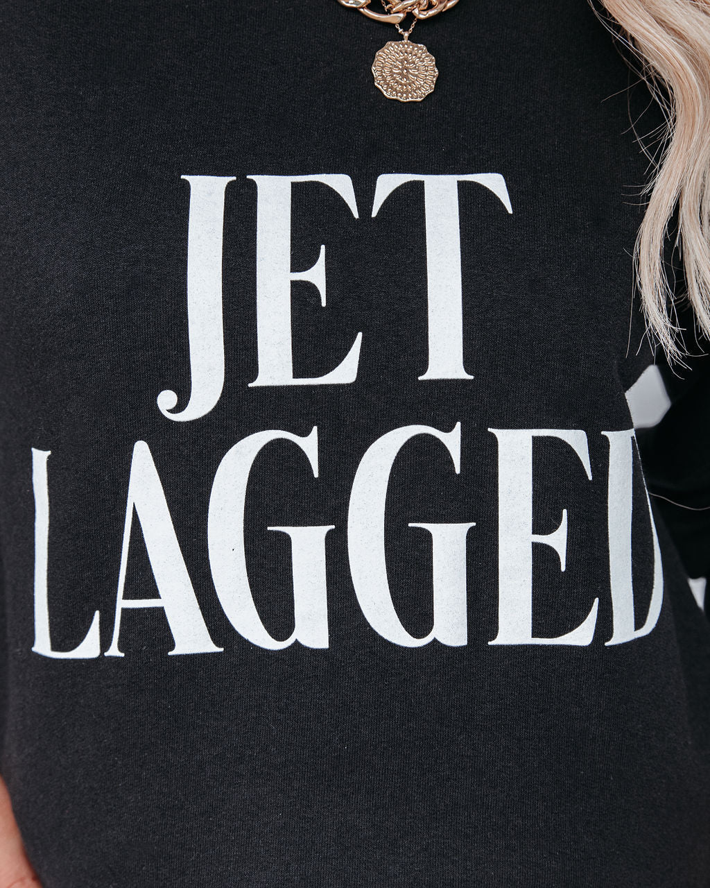 Jet Lagged Cotton Blend Sweatshirt Ins Street