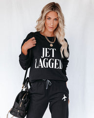 Jet Lagged Cotton Blend Sweatshirt Ins Street