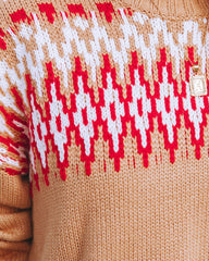 Jingle And Mingle Crop Knit Sweater - Camel - FINAL SALE Ins Street