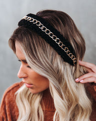 Jinx Gold Chain Sherpa Headband - FINAL SALE Ins Street