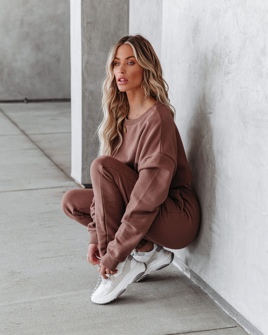 Jordyn Cotton Blend Pocketed Joggers - Latte - FINAL SALE Ins Street