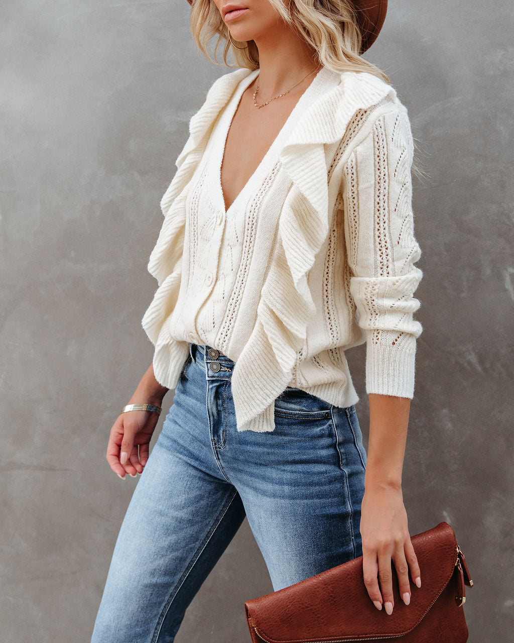 Josalee Button Front Knit Cardigan - FINAL SALE Ins Street