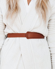 Juniper Adjustable Faux Leather Belt - Brown Ins Street