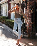 Justine Long Sleeve Mesh Top - Olive - FINAL SALE Ins Street