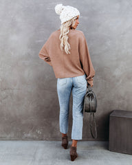 Kaitlynn Billowed Sleeve Knit Top - Latte Ins Street