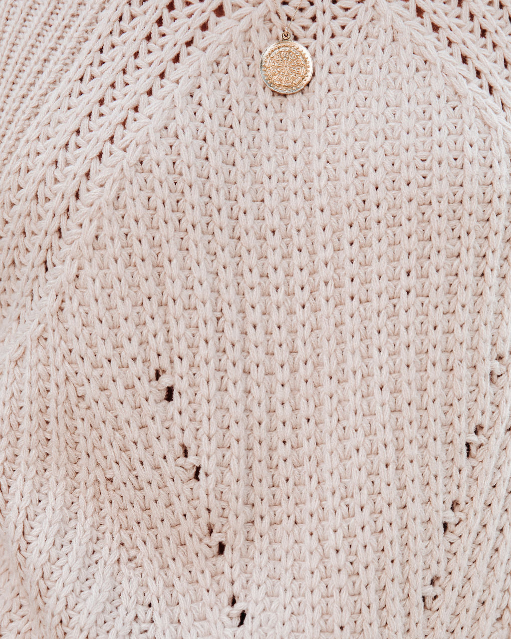 Karrington Pointelle Knit Sweater - Natural - FINAL SALE Ins Street