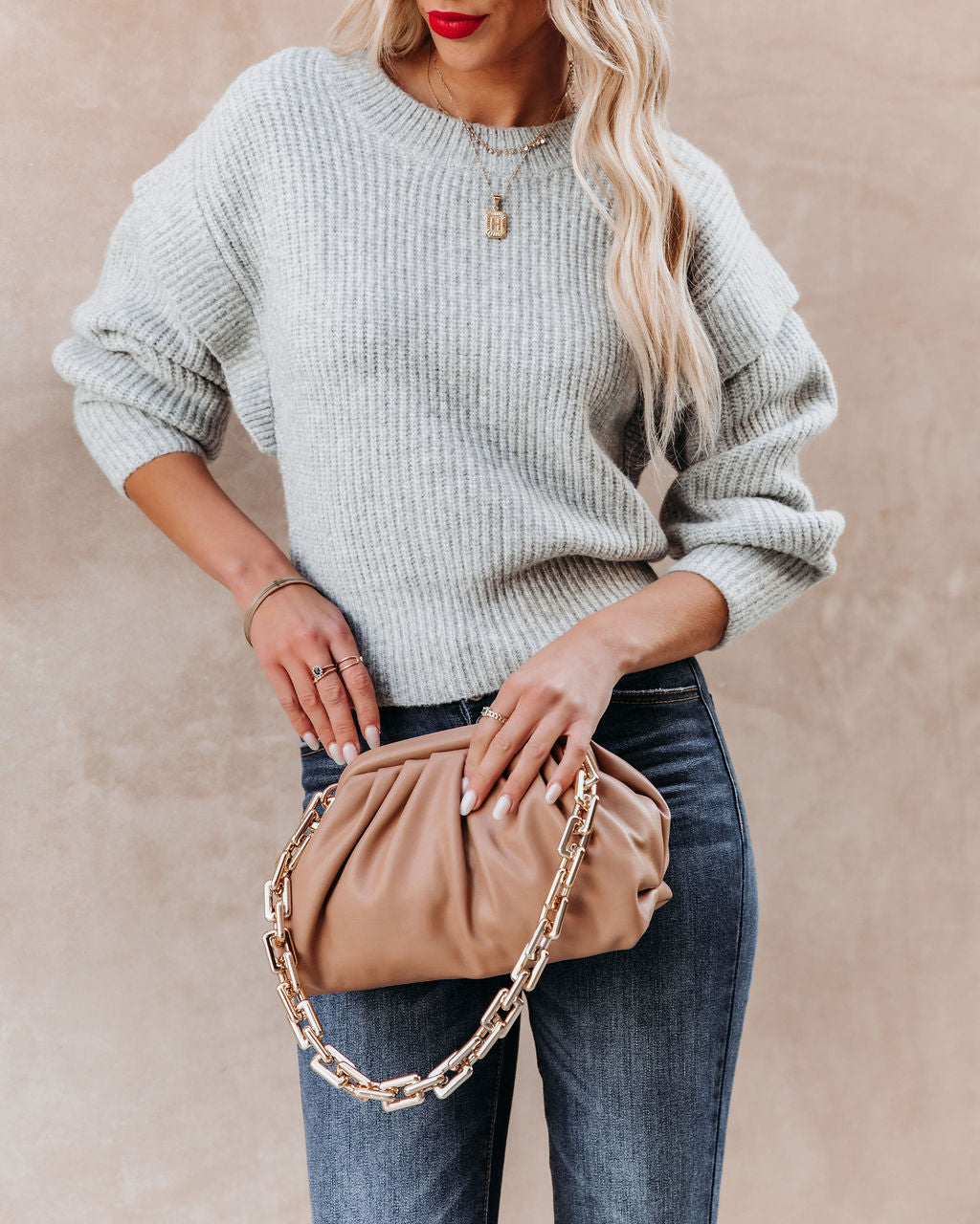 Kendra Knit Sweater - Heather Grey - FINAL SALE Ins Street