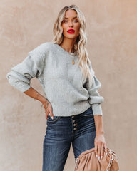 Kendra Knit Sweater - Heather Grey - FINAL SALE Ins Street