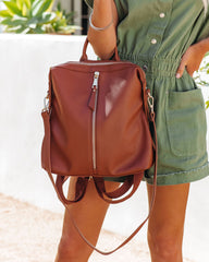 Kenzie Backpack - Cognac Ins Street