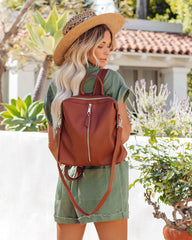 Kenzie Backpack - Cognac Ins Street