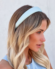 Kiki Satin Headband - Light Blue Ins Street