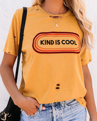 Kind Is Cool Distressed Cotton Tee Ins Street