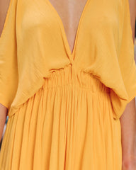 Korrine Cold Shoulder Maxi Dress - Marigold Ins Street