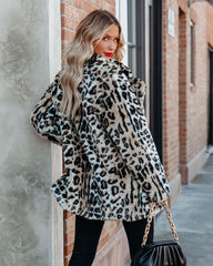 Ladies Night Pocketed Faux Fur Coat Ins Street