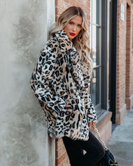 Ladies Night Pocketed Faux Fur Coat Ins Street