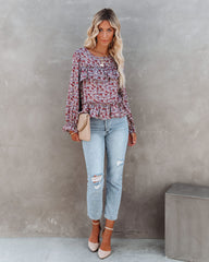 Lavallette Floral Ruffle Blouse Ins Street