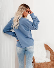 Lazy Day Cotton Blend Sweatshirt Ins Street