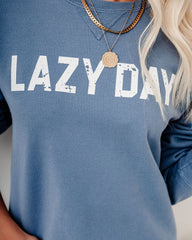 Lazy Day Cotton Blend Sweatshirt Ins Street