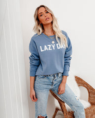 Lazy Day Cotton Blend Sweatshirt Ins Street