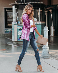 Life Of The Party Sequin Blazer - Pink Ins Street