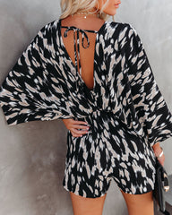 Linden Printed Kimono Romper Ins Street