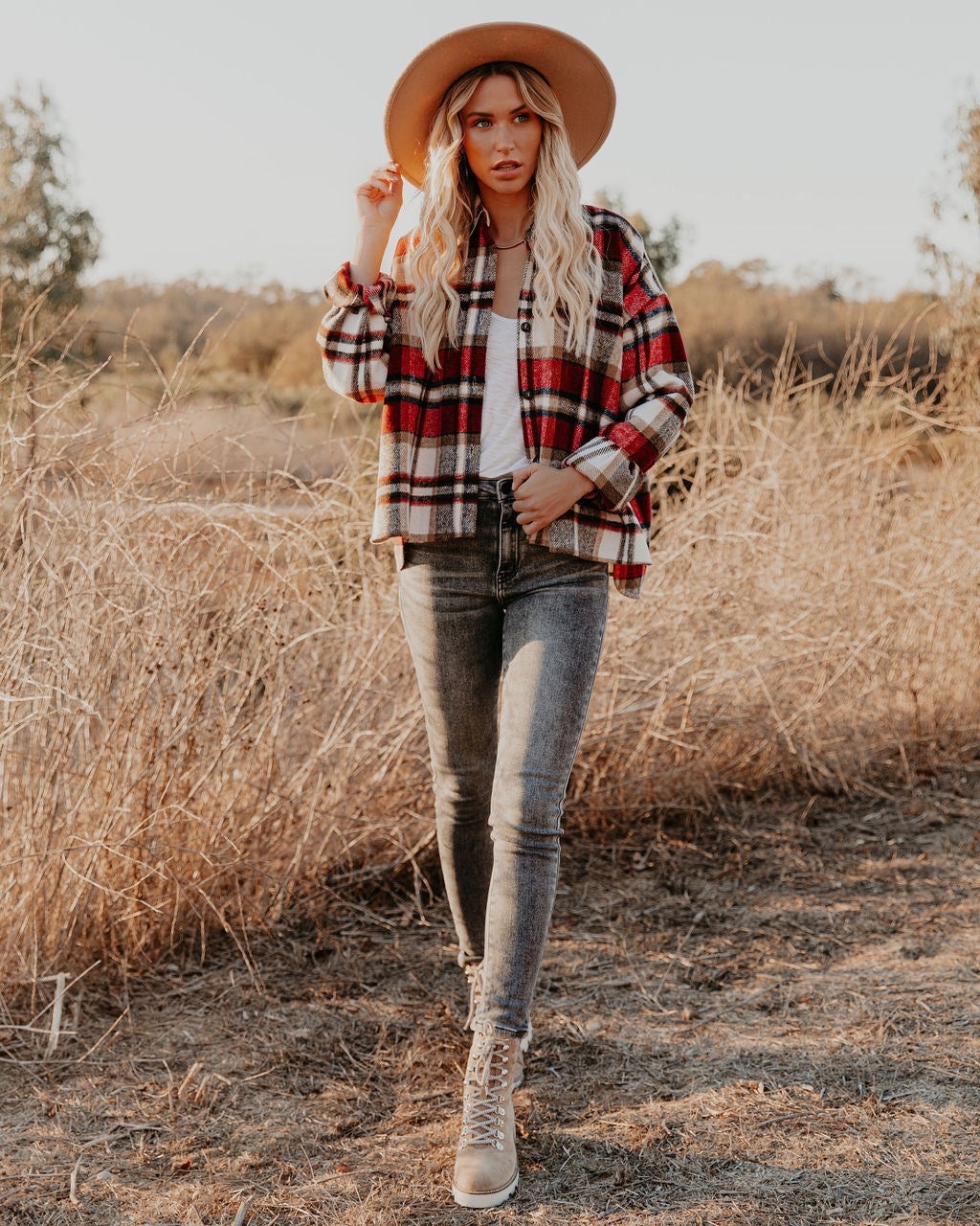 Liverpool Plaid Button Down Shacket Ins Street