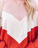Lola Lightweight Chevron Knit Top Ins Street